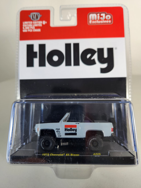 1:64 1973 Chevrolet K5 Blazer, Lifted, Gray / Black, Holley, M&J Exclusive by M2
