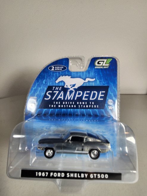 1:64 The Mustang Stampede Series 2 - 1967 Ford Shelby GT500 - Raw Chase Edition (New Tooling)