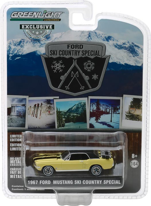 1:64 1967 Ford Mustang Coupe "Ski Country Special" - Breckenridge Yellow (Hobby Exclusive)