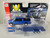 1:64 2019 Ford F-150 with Trailer, Bright Blue, B&B Farm Toys Exclusive by Auto World