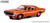 1:18 1970 Dodge Challenger R/T - Go Mango with White Stripes and Dog Dish Wheels