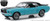 1:18 1967 Ford Mustang Coupe "Ski Country Special" - Winter Park Turquoise