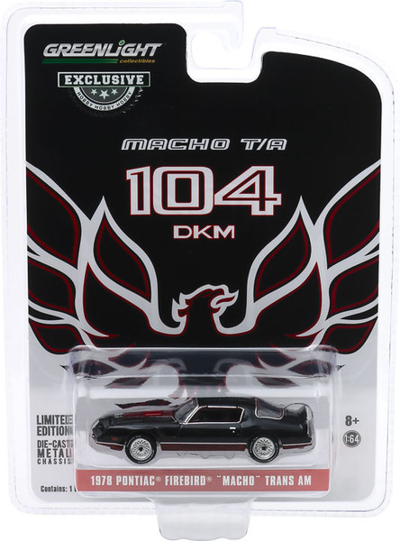 1:64 1978 Pontiac Firebird "Macho Trans Am" #104 of 204 by Mecham Design - Black and Red (Hobby Exclusive)