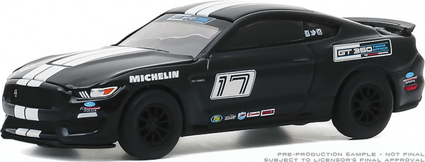 1:64 2016 Ford Mustang Shelby GT350 - Ford Performance Racing School GT350 Track Attack #17 - Shadow Black (Hobby Exclusive)