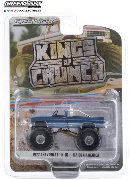 1:64 Kings of Crunch Series 7 - Maiden America - 1977 Chevrolet K-10 Monster Truck