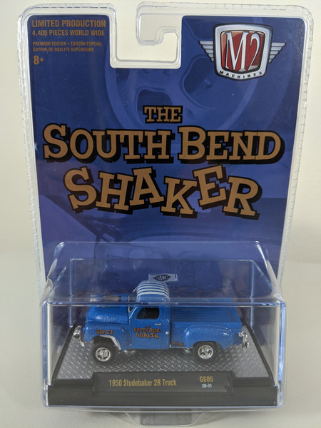 1:64 1950 Studebaker 2R Truck, Blue, South Bend Shaker by M2