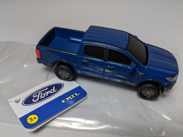 1:64 2019 Ford Ranger XLT Crew Cab, Blue by Ertl