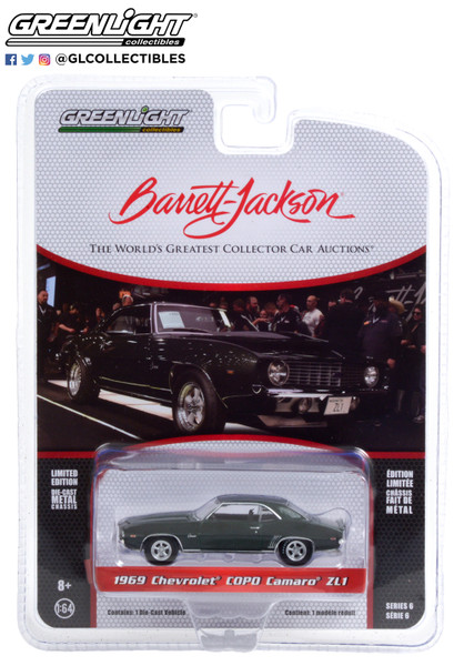 1:64 Barrett-Jackson ‘Scottsdale Edition’ Series 6 - 1969 Chevrolet COPO Camaro ZL1 - Fathom Green (Lot #1402)