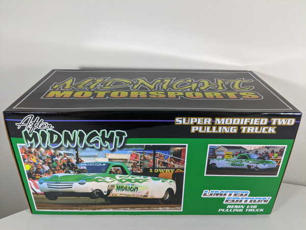 1:16 Super Modified After Midnight TWD Pulling Truck, White / Green, B&B Farm Toys Exclusive by SpecCast