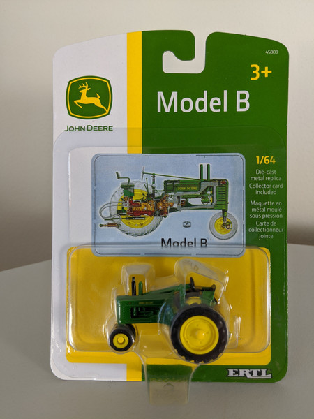 1:64 John Deere Model B Tractor with Narrow Front by Ertl