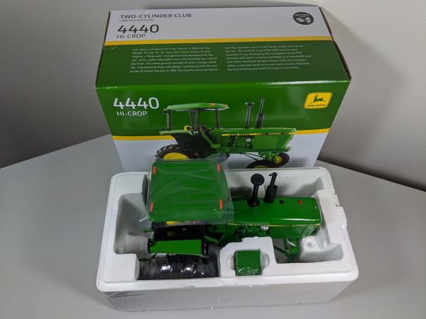 1:16 John Deere 4440 Hi Crop Diesel Tractor, WF, Two Cylinder Club Edition by Ertl