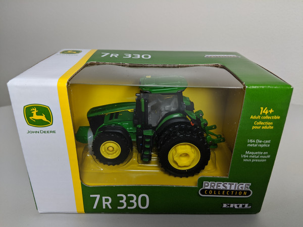 1:32 John Deere 7R 330 Tractor with FWA and Rear Duals, Prestige Collection by Ertl