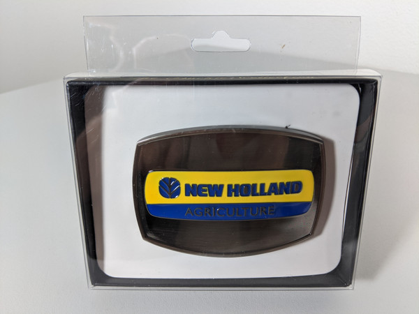 New Holland Ag Enamel Belt Buckle by SpecCast