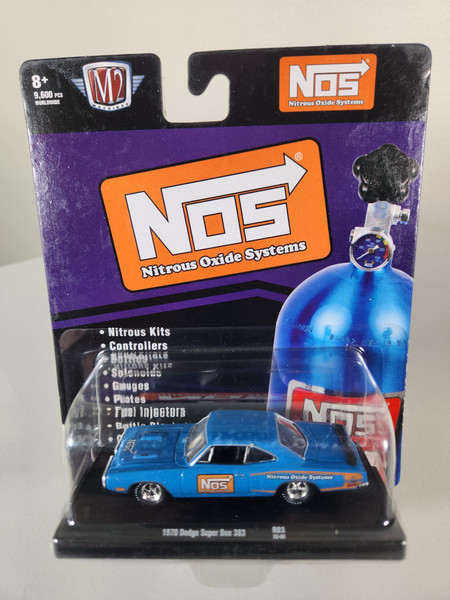 1:64 1970 Dodge Super Bee 383 Blue, NOS Nitrous Oxide Systems, Auto Drivers by M2