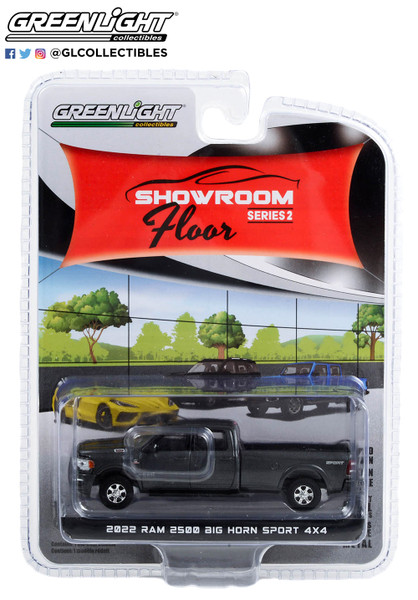 1:64 Showroom Floor Series 2 - 2022 Ram 2500 Big Horn Sport 4X4 - Granite Crystal Metallic