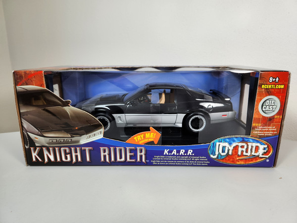 1:18 Knight Rider K.A.R.R. TransAm, Black and Silver, Joy Ride Edition by Ertl / RC2 Brands in 2005