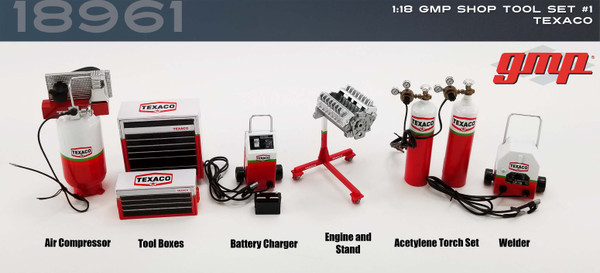 1:18 GMP Shop Tool Set #1 - Texaco