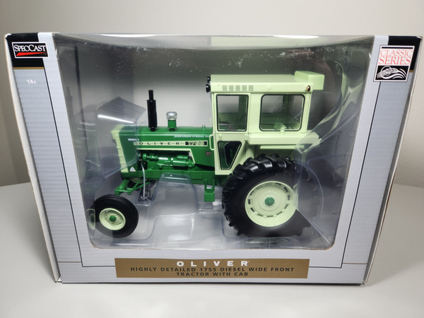 1:16 Oliver 1755 Diesel Tractor Wide Front with Cab by SpecCast