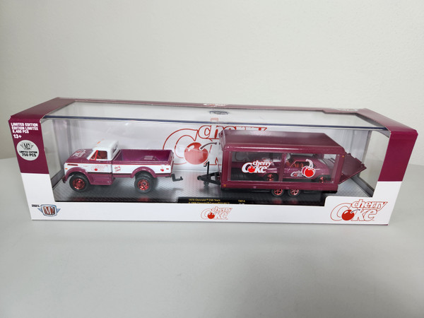 1:64 1970 Chevrolet C60 & 1969 Camaro SS/RS, Cherry Coke, Chase Edition  Auto Hauler by M2