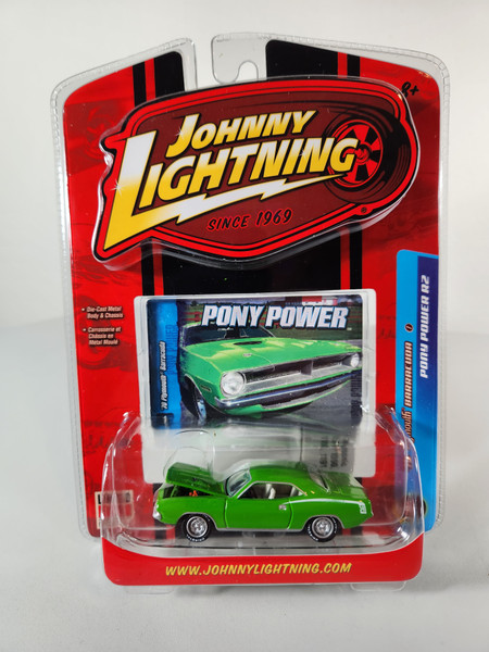 1:64 1970 Plymouth Barracuda, Green by Johnny Lightning / Ertl RC2