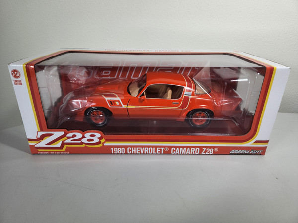 1:18 1980 Chevrolet Camaro Z/28 Hugger - Hugger Red Orange - General Motors Special Vehicle Development