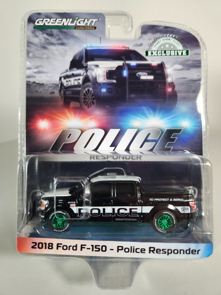 1:64 2018 Ford F-150 Police Responder - To Protect & Serve (Hobby Exclusive) Green Machine