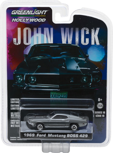 1:64 John Wick (2014) - 1969 Ford Mustang BOSS 429 - Town and