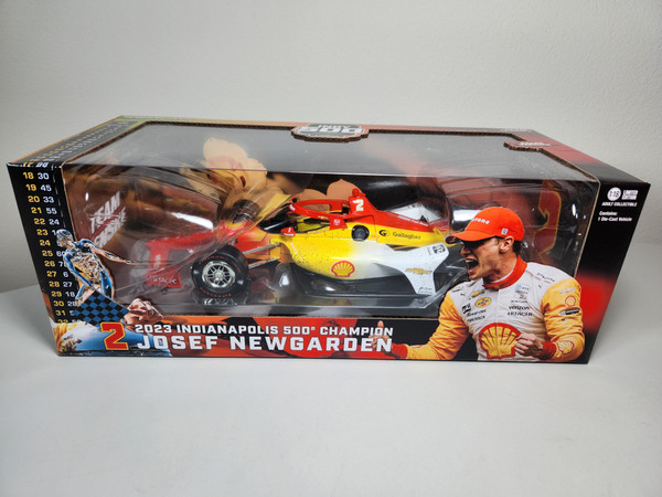 1:18 2023 NTT IndyCar Series - #2 Josef Newgarden / Team Penske, Shell Oil / 2023 Indianapolis 500 Champion (Raced Version)