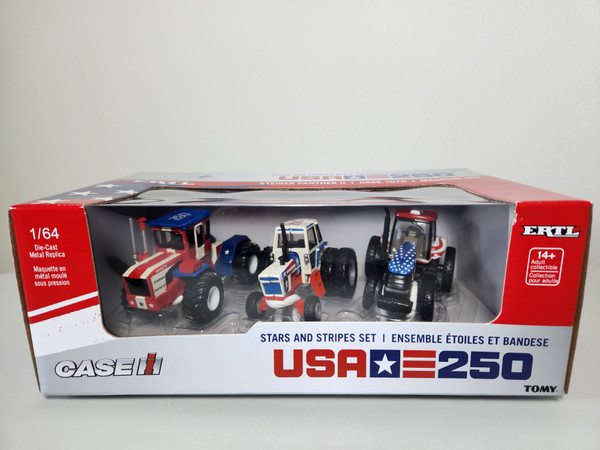1:64 Stars & Stripes USA 250 Set (Steiger Panther II, Case 1570 & Magnum 180) by Ertl