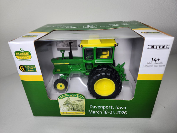 1:32 John Deere 4020 Diesel Tractor with Cab and Duals – 2026 Gathering of the Green Edition by Ertl