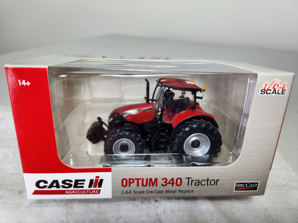 1:64 Case IH 340 Optum Tractor with FWA, Cab, and 3 Point Hitch by SpecCast