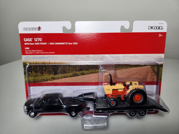1:64 Case 1270 on 5th Wheel Trailer with Ram 3500 Dually Pickup by Ertl