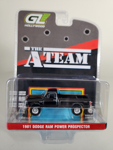 1:64 Hollywood Series 43 – The A-Team (1983-87 TV Series) – 1981 Dodge Power Ram Prospector, Black Chrome Chase Edition