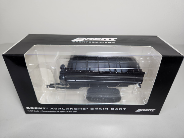 1/64 Brent 1198 Avalanche 25th Anniversary Grain Cart with Tracks, Metallic Black by Spec Cast