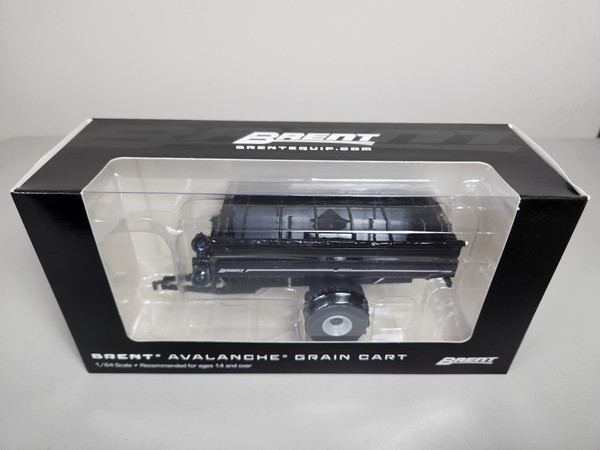 1/64 Brent 1198 Avalanche 25th Anniversary Grain Cart with Tires, Metallic Black by SpecCast