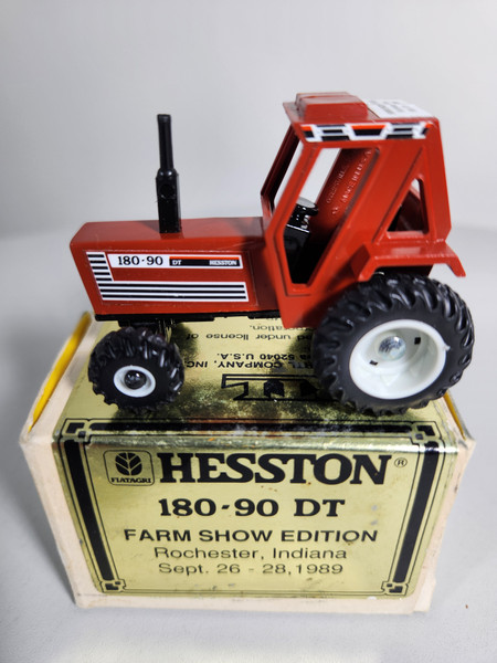 1:64 Hesston 180-90DT with Cab & FWA, Rochester IN Sept 26-28 '89 Farm Show Edition by Ertl