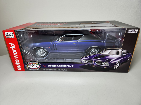 1:18 1971 Dodge Charger R/T, Plum Crazy, MCACN Nationals by Auto World