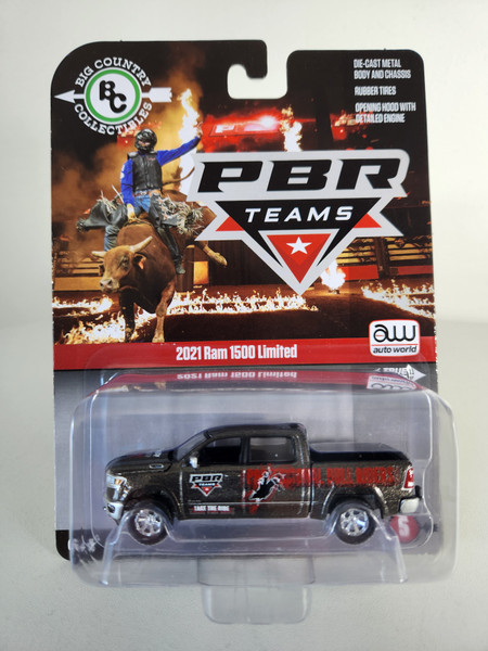 1:64 2021 Ram 1500 Limited, PBR Teams, Big Country Collectibles by Auto World