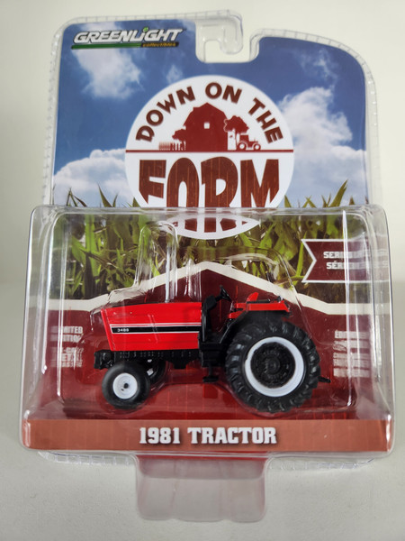 1:64 Down on the Farm Series 1 - 1981 3488 Tractor - Red and Black, Open Station Edition