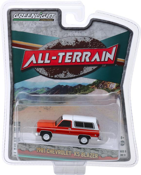 1:64 All-Terrain Series 9 - 1981 Chevrolet K5 Blazer - Burnt Orange Metallic and Frost White