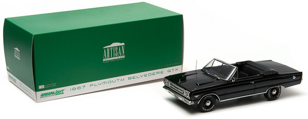 1:18 Artisan Collection - 1967 Plymouth Belvedere GTX Convertible - Black 