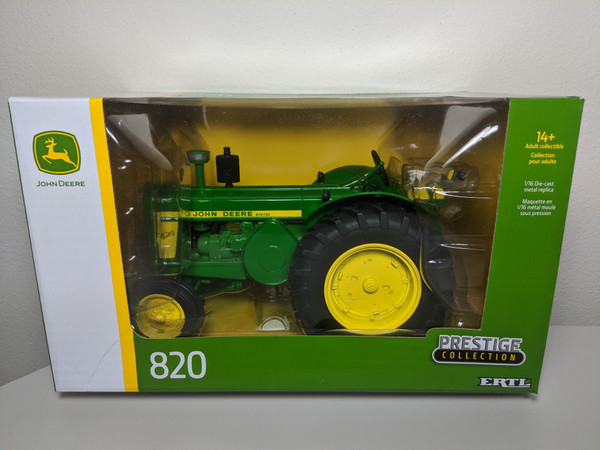 1:16 John Deere 820 Diesel Tractor with Wide Front, Prestige Collection by Ertl