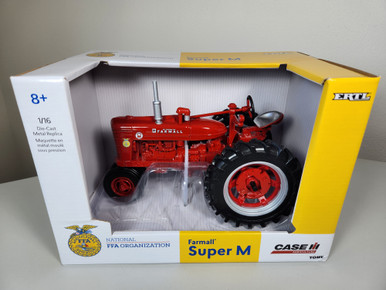 1:16 Farmall Super M Tractor with Narrow Front and FFA Logo by
