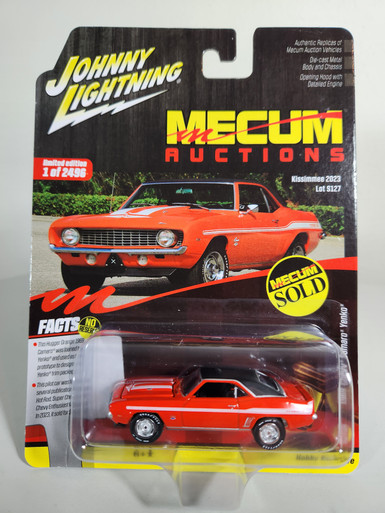 1:64 1969 Chevy Camaro Yenko, Hugger Orange with Black Top