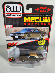 1:64 1971 Dodge Challenger R/T, Brown with Tan Top by Auto World