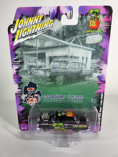 1:64 Rat Fink 1955 Chevy 2-door Sedan, Black, CTC Exclusive