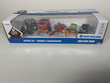 Ertl 1/64 NEW HOLLAND AGRICULTURE HAYING SET T7.270 5pc Equipment Set New!! 
