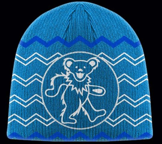 Grateful Dead Dancing Bear Blue Knit 