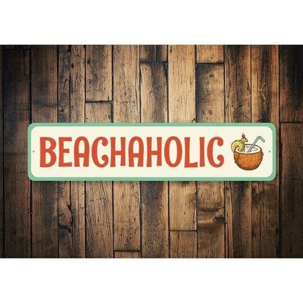 LSS Beachaholic Beach Sign