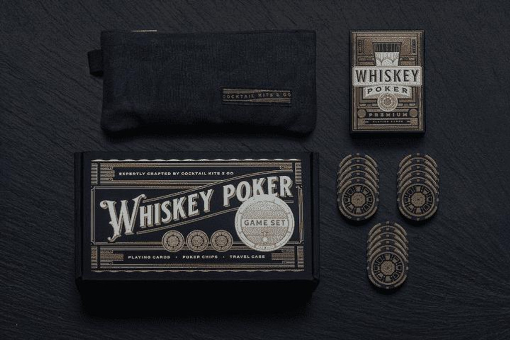  Cocktail Kits 2 Go Whiskey Poker Game Set 